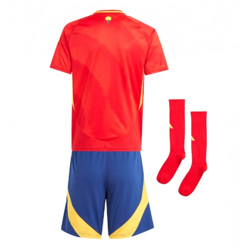 Španjolska Domaci Dres za Dječji EP 2024 Kratak Rukavima (+ kratke hlače)